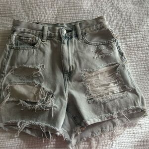 American Eagle Outfitters Women’s Distressed Denim Jean Shorts Size 00
